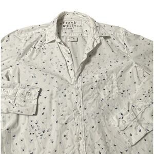 Frank & Eileen Relaxed Button-Up Eileen Shirt Italy Geometric White Small Women